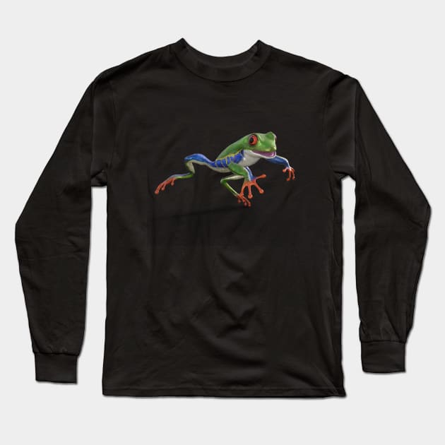 Froggy Long Sleeve T-Shirt by Wakingdream